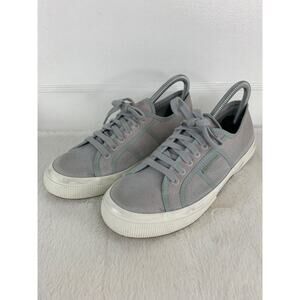 Superga Light Gray Green Canvas Lace Up Sneakers Women’s Size 8